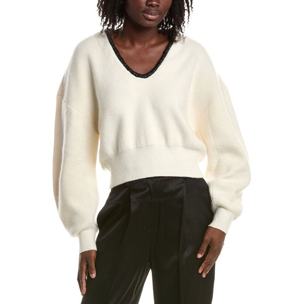 Alexis Womens Cielo Wool & Cashmere-Blend Sweater, White